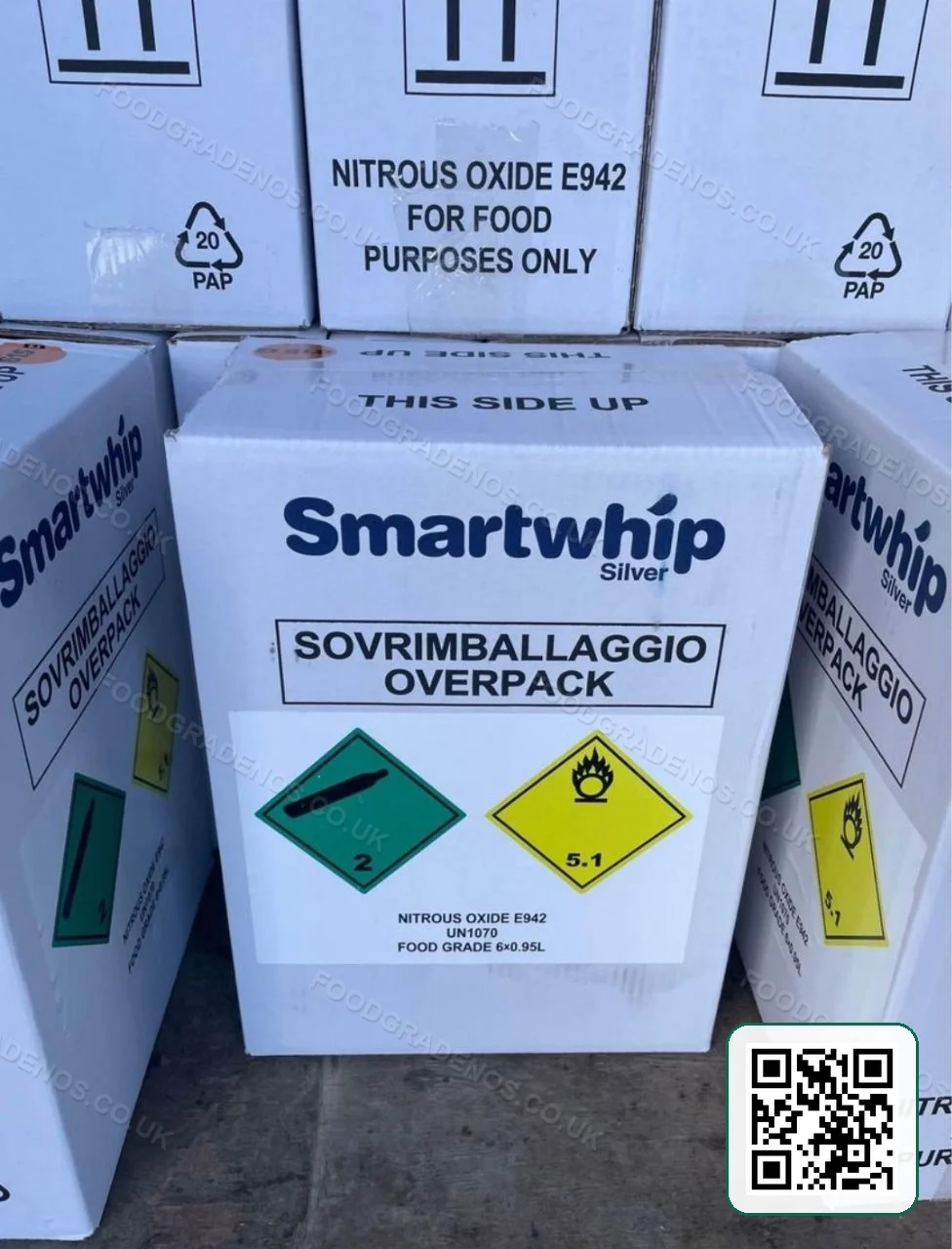 Smartwhip Silver 640g Food-Grade Cylinder